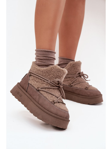 BIG STAR SHOES Дамски Снежни Обувки На Платформа С Меки Козини