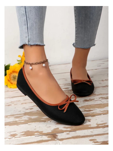 Resti Women's ballet flats with glitter and a bow Aramie