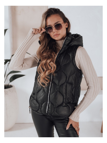 Дамски ватиран елек с качулка MISSVEST