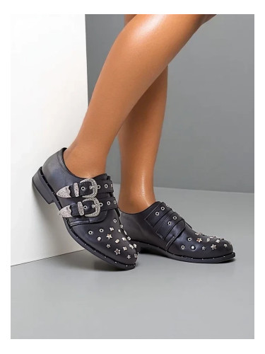 Resti Women's low shoes with studs and buckles Goffel