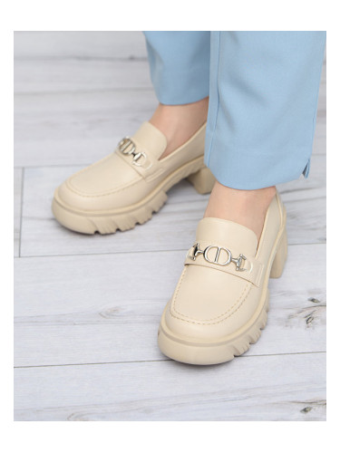 Resti Beige women's shoes on a massive Terima sole - Footwear