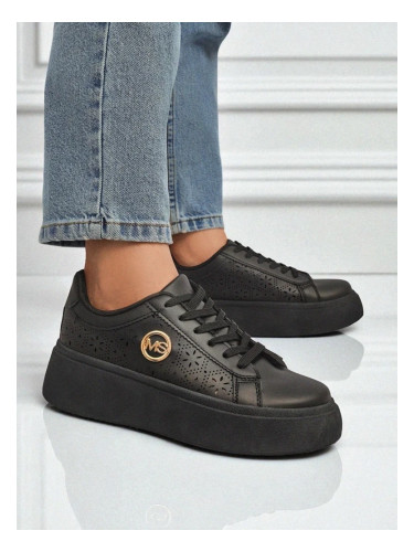 Resti Women's Perseida platform sneakers black eco-leather