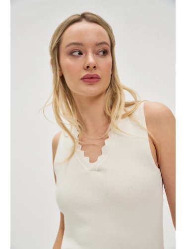 Marisse Women's T-Shirt L-Ts-4717 Off White