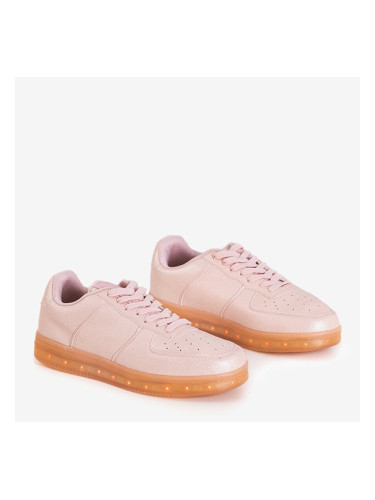Resti Pink women's sports shoes glowing Led Dream