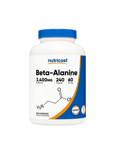 Бета-Аланин 850 mg 240 капсули | Nutricost