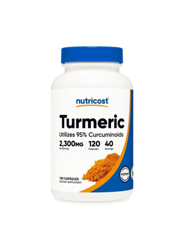 Куркума 766 mg + Черен пипер 5 mg 120 капсули | Nutricost