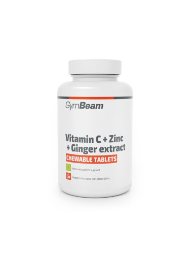 GYM BEAM - Vitamin C, Zinc, Ginger Extract - 90 Chewable Tablets