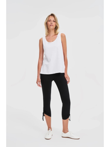 Marisse Black Cotton Leggings