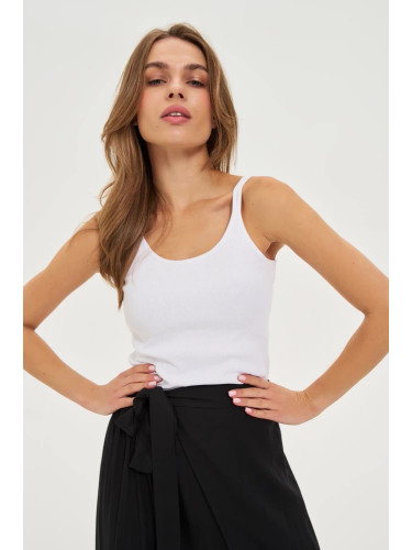 Marisse White Cotton Top