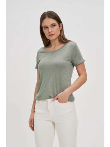Marisse Olive Short-Sleeved Blouse