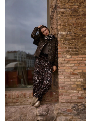 Marisse Brown Viscose Trousers With A Belt
