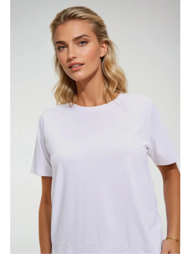 Marisse White Cotton Blouse