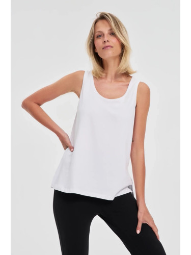 Marisse White Cotton Top