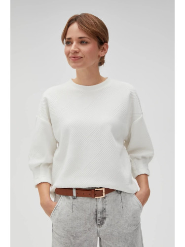 Marisse Women's Sweatshirt L-Bl-4614 Off White