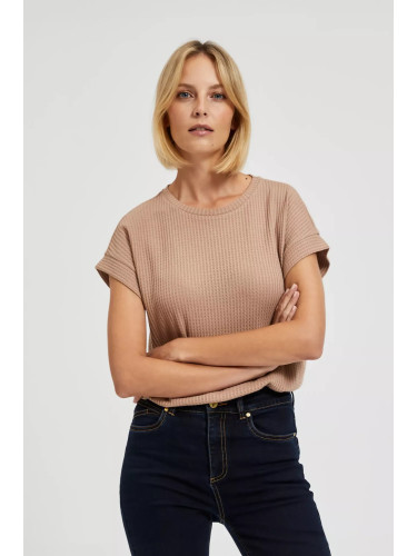 Marisse Women's Blouse L-Ts-4315 Coffee