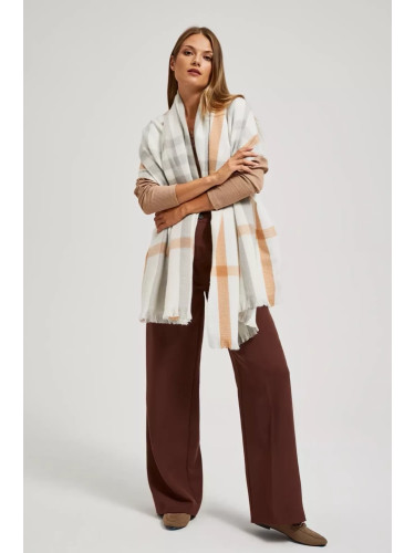 Marisse Pearl Checkered Scarf