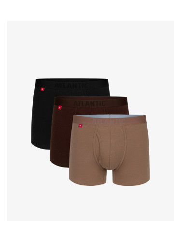 Boxer shorts Atlantic 3MH-184 A'3 S-2XL chocolate-cappucino-black 1