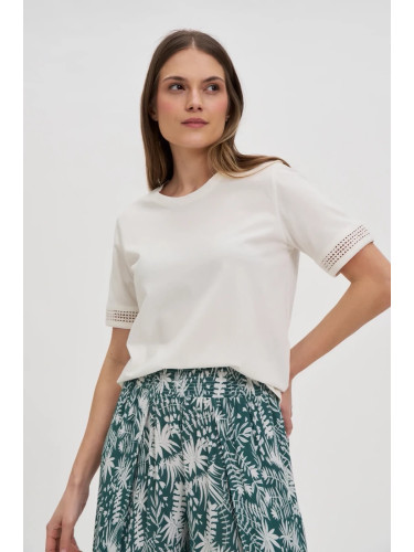 Marisse White Short-Sleeved Blouse
