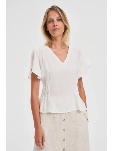 Marisse Fitted White Shirt