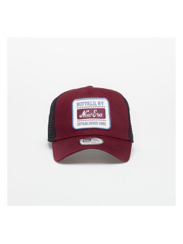Шапка New Era Buffalo NY 9FORTY Trucker Cap Frosted Burgundy/ Min Universal
