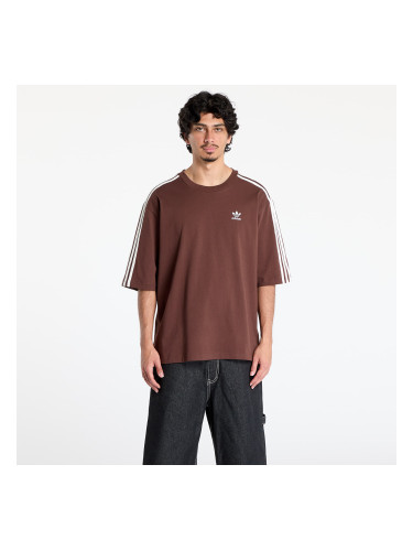 Тениска adidas Adicolor Oversized T-Shirt Auburn/ Off White S