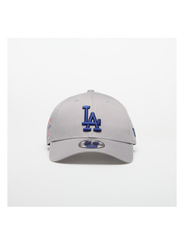 Шапка New Era Los Angeles Dodgers 9FORTY Side Patch Adjustable Cap Gray Universal