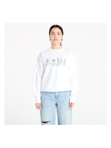 Суитшърт Sporty & Rich NY 94 Crewneck White/ Ruby/ Alpine/ Paris Blue L