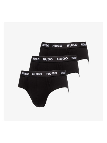 Slipy Hugo Boss Men-B-Hipbrief 3-Pack Black L