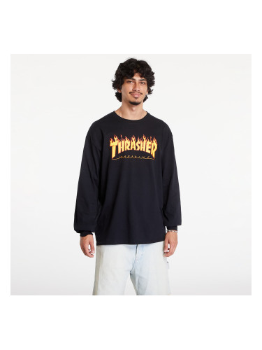 Тениска Thrasher Flame Logo Long Sleeve T-Shirt Black M