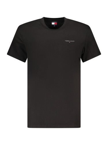 Черна мъжка тениска с къс ръкав