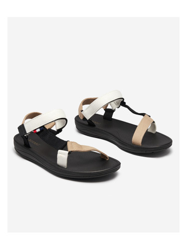 Resti Icon Women's fabric sandals in white Ojo- Footwear