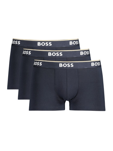 3 PACK мъжки боксерки Hugo Boss тъмносини