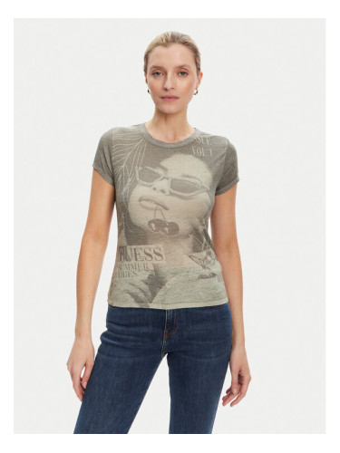 Guess Тишърт W5YI36 KBYH0 Зелен Regular Fit