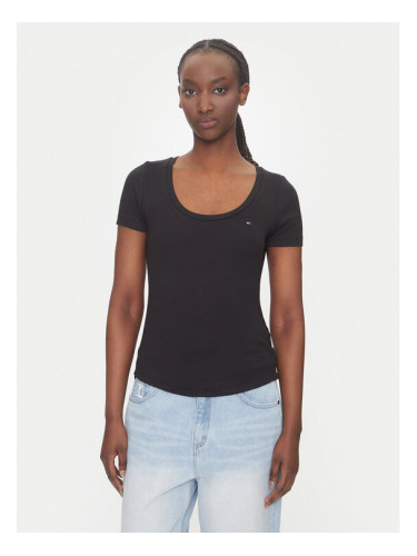 Tommy Jeans Тишърт Essential DW0DW20916 Черен Regular Fit