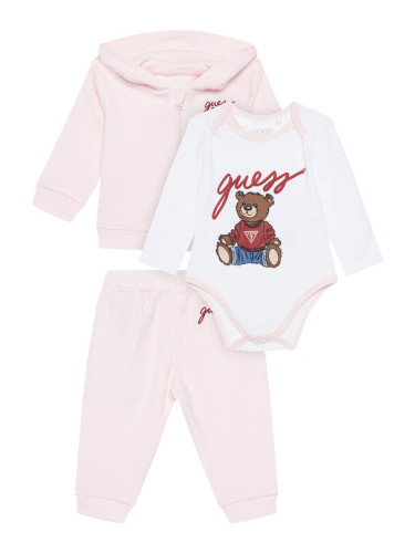 Guess Детски комплект H5YW12 KA6W4 Розов Regular Fit