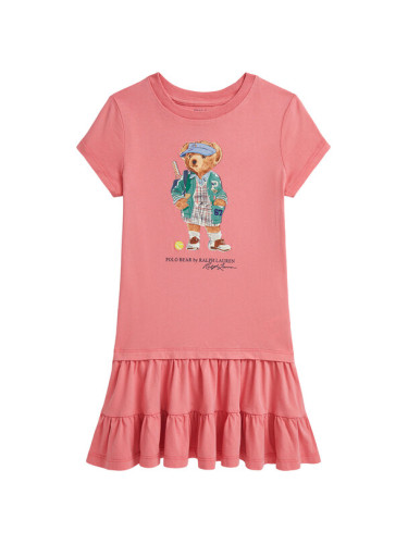 Polo Ralph Lauren Ежедневна рокля 312971130001 Розов Regular Fit