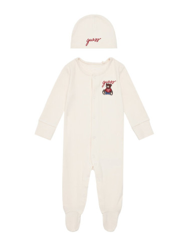 Guess Бебешки гащеризон със стъпала H5YW18 KBZP4 Бежов