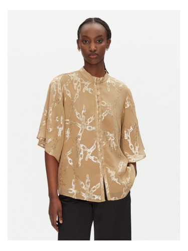 Bruuns Bazaar Риза Mateli BBW4551 Бежов Regular Fit