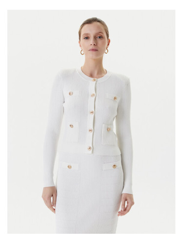 Guess Кардиган W5YR09 Z0130 Бял Regular Fit