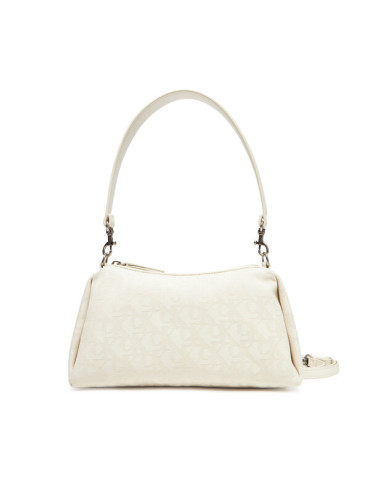 Calvin Klein Jeans Дамска чанта Ckj Monogram Drop Sm Shoulder Ba LV04K3142G Екрю