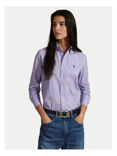 Polo Ralph Lauren Риза 211941509003 Виолетов Slim Fit