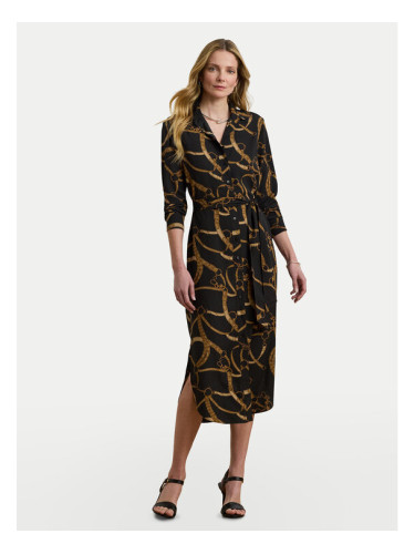 LAUREN RALPH LAUREN Рокля тип риза 200978812001 Черен Straight Fit