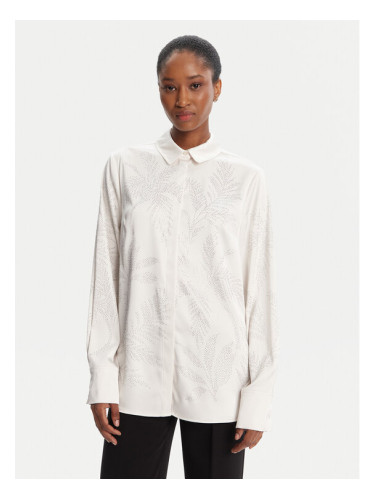 Guess Риза W5YH40 WFQC2 Екрю Regular Fit