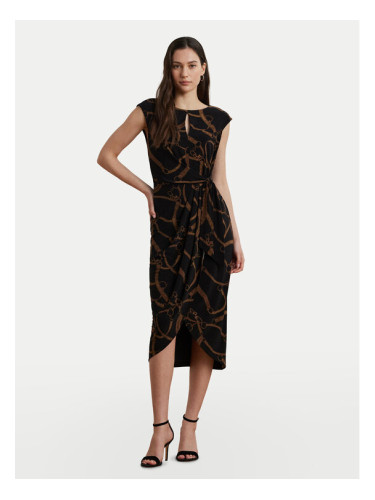 LAUREN RALPH LAUREN Коктейлна рокля 200973612001 Черен Slim Fit