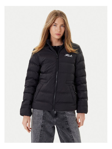 KARL LAGERFELD Преходно яке A1W15049 Черен Regular Fit