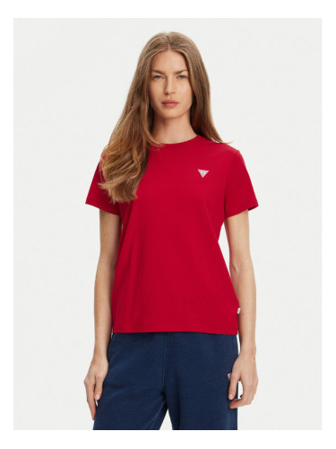 Guess Jeans Тишърт W4YI10 J1314 Червен Regular Fit