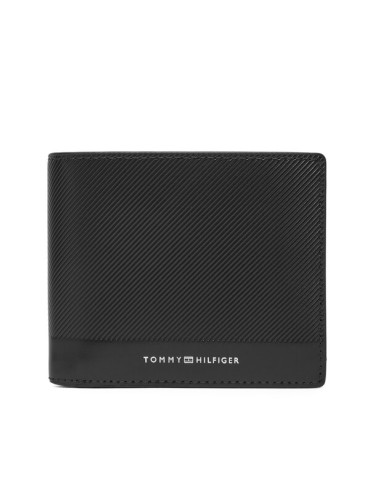 Tommy Hilfiger Портфейл Th Foundation Extra Cc And Coin AM0AM13509 Черен