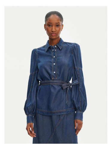 Munthe дънкова риза Pikine 252101525207 Син Regular Fit