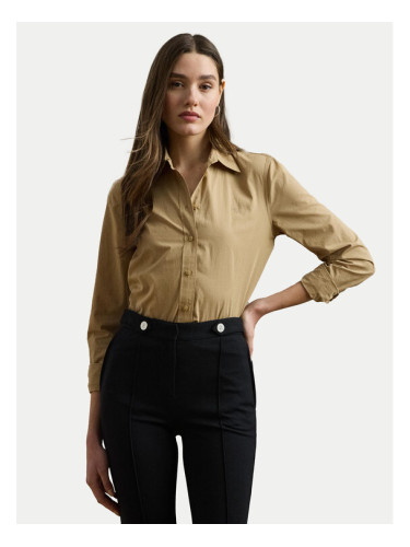 LAUREN RALPH LAUREN Риза 200925378002 Бежов Relaxed Fit