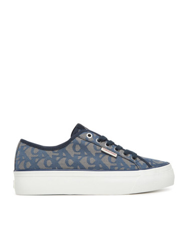 Calvin Klein Jeans Сникърси Vulc Flatf Jacquard YW0YW01965 Тъмносин